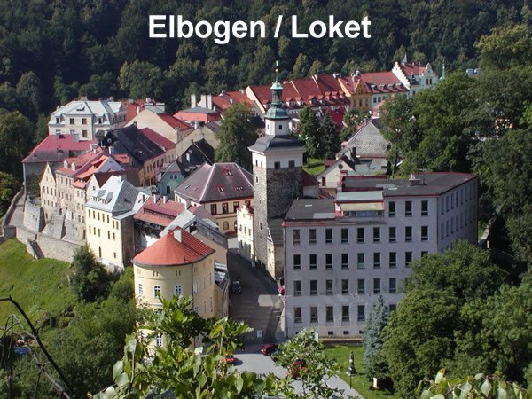 Elbogen / Loket, Bäderdreieck